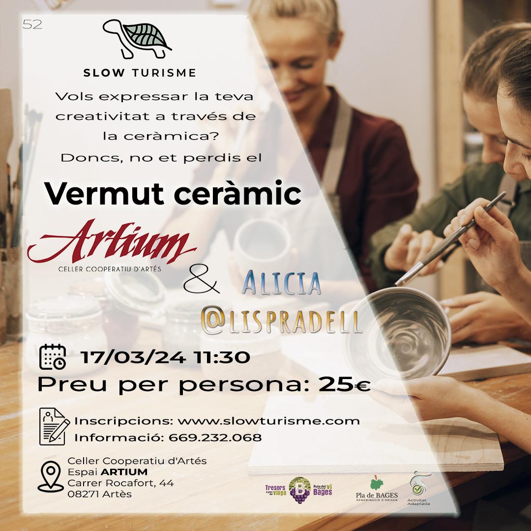 La ruta del vi de la DO Pla del Bages - Vermut ceràmic al Celler Artium